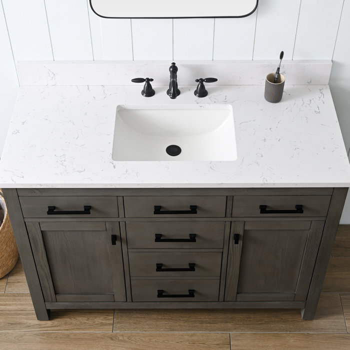 Mercury Row® Atencio 48'' Freestanding Single Bathroom Vanity with